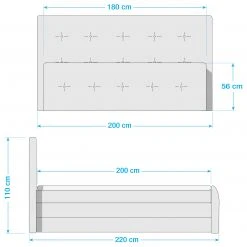 Loftscape Boxspringbett Jansen Antiklederoptik -Schlafzimmer Verkaufe DE 1000021493 210709 11594100003 SKETCH DETAILS P000000001000021493 sketch