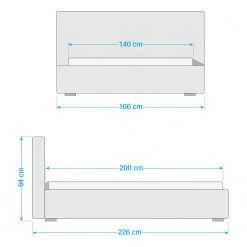 Studio Copenhagen Polsterbett Shabby Echtleder - Ocker - 140 x 200cm -Schlafzimmer Verkaufe DE 1000038765 210702 16331100023 SKETCH DETAILS P000000001000038765 sketch