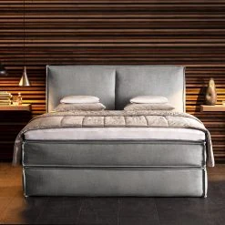 Boxspringbett Kinx - Stoff KINX: Grau - 180 x 200cm - H2 - 130 cm -Schlafzimmer Verkaufe DE 1000062031 180615 124844140 MOOD GALLERYIMAGES P000000001000062031 mood