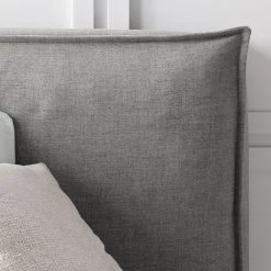 Boxspringbett Kinx - Stoff KINX: Grau - 180 x 200cm - H2 - 130 cm -Schlafzimmer Verkaufe DE 1000062031 180615 124846152 GALLERYIMAGES P000000001000062031