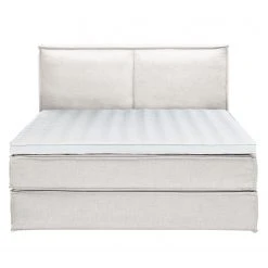 Boxspringbett Kinx - Stoff KINX: Weiß - 180 x 200cm - H2 - 130 cm -Schlafzimmer Verkaufe DE 1000062032 180615 124848164 GALLERYIMAGES P000000001000062032