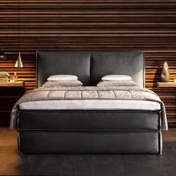Boxspringbett Kinx - Stoff KINX: Anthrazit - 180 x 200cm - H2 - 130 cm -Schlafzimmer Verkaufe DE 1000062034 180615 124852180 MOOD GALLERYIMAGES P000000001000062034 mood
