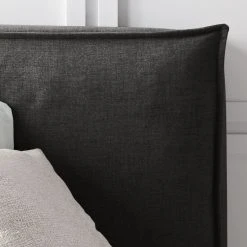 Boxspringbett Kinx - Stoff KINX: Anthrazit - 180 x 200cm - H2 - 130 cm -Schlafzimmer Verkaufe DE 1000062034 180615 124857191 GALLERYIMAGES P000000001000062034