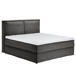 Boxspringbett Kinx - Stoff KINX: Anthrazit - 180 x 200cm - H2 - 130 cm -Schlafzimmer Verkaufe DE 1000062034 210726 10044100329 DETAILS P000000001000062034