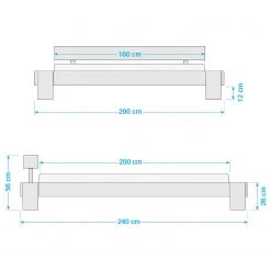 Neue Modular Massivholzbett Cali - 160 x 200cm -Schlafzimmer Verkaufe DE 1000070058 210702 16331100027 SKETCH DETAILS P000000001000070058 sketch