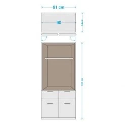 Rauch Blue Drehtürenschrank Celle (2-türig) - Hochglanz Weiß/Alpinweiß -Schlafzimmer Verkaufe DE 1000076406 201110 13102300011 SKETCH DETAILS P000000001000076406 sketch