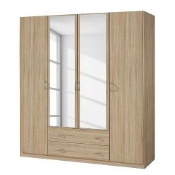 Rauch Blue Drehtürenschrank Case III - Sonoma Eiche Dekor - Schrankbreite: 181 cm - 4-türig