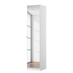 Drehtürenschrank KiYDOO I - Alpinweiß - Höhe: 197 cm - Breite: 47 cm