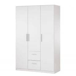 Drehtürenschrank KiYDOO II - Alpinweiß - Höhe: 210 cm - Breite: 136 cm