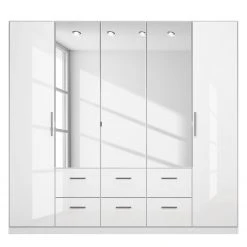 Drehtürenschrank KiYDOO III - Hochglanz Weiß / Alpinweiß - Höhe: 210 cm - Breite: 226 cm -Schlafzimmer Verkaufe DE 1000081875 180605 16101902 GALLERYIMAGES P000000001000081875