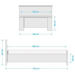 Wimex Kompaktbett Lundu - Alpinweiß - 100 x 200cm -Schlafzimmer Verkaufe DE 1000101229 210702 16331100032 SKETCH DETAILS P000000001000101229 sketch