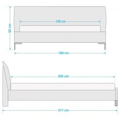 Wiemann Futonbett Chicago - Creme - 180 x 200cm -Schlafzimmer Verkaufe DE 1000103256 210803 15310700012 SKETCH DETAILS P000000001000103256 sketch