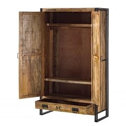 Wolf-Möbel Drehtürenschrank Iron I - Mangoholz massiv -Schlafzimmer Verkaufe DE 1000104072 190927 13341700017 DETAILS P000000001000104072