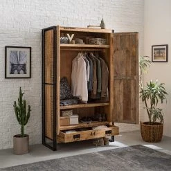 Wolf-Möbel Drehtürenschrank Iron I - Mangoholz massiv -Schlafzimmer Verkaufe DE 1000104072 191024 17544200009 MOOD DETAILS P000000001000104072 mood