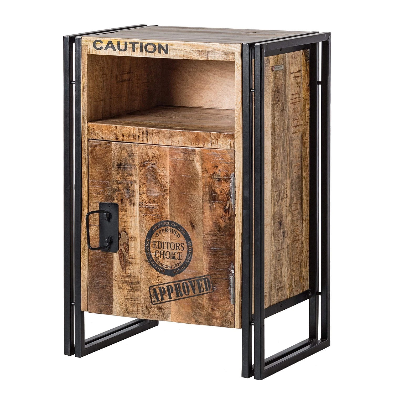 Wolf-Möbel Nachtkommode Iron - Mango massiv / Eisen 1 Wolf-Möbel Nachtkommode Iron - Mango massiv / Eisen