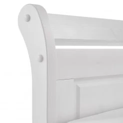 Maison Belfort Massivholz-Doppelbett Cenan - Kiefer massiv - Weiß gebeizt & lackiert - Liegefläche: 200 x 200 cm -Schlafzimmer Verkaufe DE 1000104360 211122 08321000795 DETAILS P000000001000104360