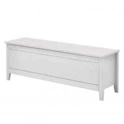 Maison Belfort Wäschetruhe Cenan - Kiefer massiv - Weiß gebeizt & lackiert