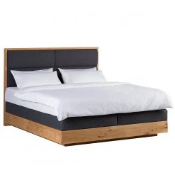 Ars Natura Boxspringbett LaamliaWood I - Massivholz Eiche - 180 x 200cm