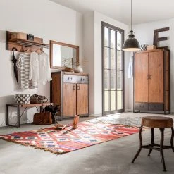 Ars manufacti Garderobenschrank Manchester II - Akazie teilmassiv / Metall - Akazie / Anthrazit - Breite: 110 cm -Schlafzimmer Verkaufe DE 1000117161 190829 07345800002 MOOD DETAILS P000000001000117161 mood