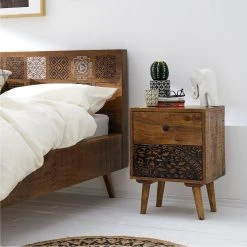 Ars manufacti Nachtkommode Rygge - Mango massiv - Mango / Schwarz -Schlafzimmer Verkaufe DE 1000117976 190205 09522000001 MOOD GALLERYIMAGES P000000001000117976 mood