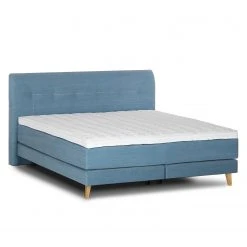 Mørteens Boxspringbett Mälby - Matt Hellblau - 200 x 200cm -Schlafzimmer Verkaufe DE 1000119347 211007 09285900142 DETAILS P000000001000119347