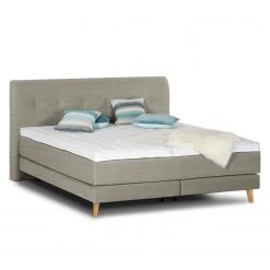 Mørteens Boxspringbett Mälby - Beige - 200 x 200cm