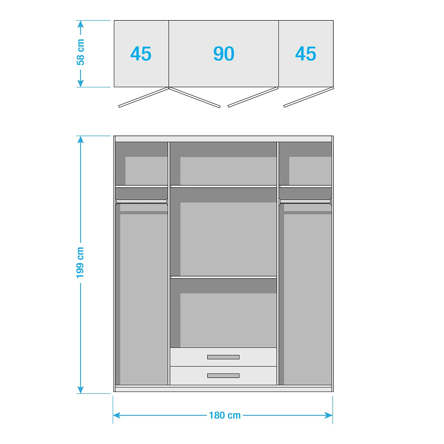 Wimex Drehtürenschrank Kärnten 6 Wimex Drehtürenschrank Kärnten – Bild 6