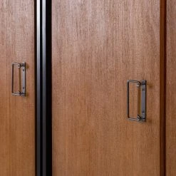 Ars manufacti Garderobenschrank Manchester II - Akazie teilmassiv / Metall - Akazie / Anthrazit - Breite: 166 cm -Schlafzimmer Verkaufe DE 1000121277 191115 16360000008 DETAILS P000000001000121277