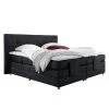 Loftscape Boxspringbett Jamana - motorisch verstellbar - inkl. Topper - Webstoff - Schwarz