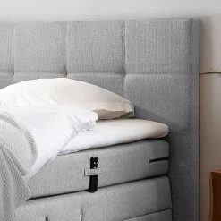 Loftscape Boxspringbett Jamana - motorisch verstellbar - inkl. Topper - Webstoff - Lichtgrau -Schlafzimmer Verkaufe DE 1000123096 181115 15385109 GALLERYIMAGES P000000001000123096