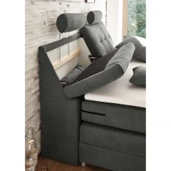 Fredriks Boxspringbett Neiras (inkl. Topper) - Webstoff - Lavagrau - Viscoschaum -Schlafzimmer Verkaufe DE 1000123111 180903 12284437 MOOD GALLERYIMAGES P000000001000123111 mood