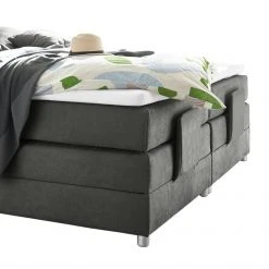 Fredriks Boxspringbett Neiras (inkl. Topper) - Webstoff - Lavagrau - Viscoschaum -Schlafzimmer Verkaufe DE 1000123111 180903 12284438 GALLERYIMAGES P000000001000123111