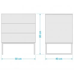 Fredriks Nachtkommode Nola II - Weiß, hochglanz - 3 -Schlafzimmer Verkaufe DE 1000123138 211221 140451000531 SKETCH DETAILS P000000001000123138 sketch
