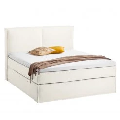 Eva Padberg Collection Boxspringbett Kinx - Baumwollstoff - Weiß