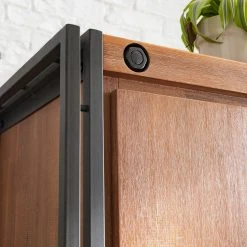 Ars manufacti Garderobenschrank Manchester II - Akazie teilmassiv / Metall - Akazie / Anthrazit - Breite: 61 cm -Schlafzimmer Verkaufe DE 1000123634 191122 12054900014 DETAILS P000000001000123634