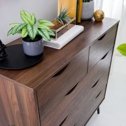 Mørteens Kommode Gjora II - Gummibaum teilmassiv - Walnuss -Schlafzimmer Verkaufe DE 1000123696 190405 15413800017 GALLERYIMAGES P000000001000123696