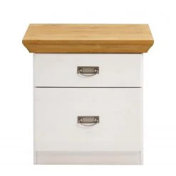 Maison Belfort Nachtkommode Bergen - Kiefer Weiß / Kiefer Laugenfarbig -Schlafzimmer Verkaufe DE 1000124607 211122 08323502020 DETAILS P000000001000124607