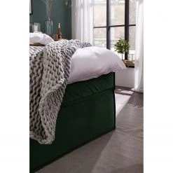 Boxspringbett Kinx - Samt Fraya: Teichgrün - 180 x 200cm - H2 - 130 cm -Schlafzimmer Verkaufe DE 1000125282 181121 15373446 GALLERYIMAGES P000000001000125282