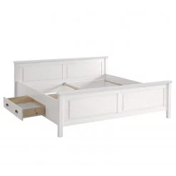 Maison Belfort Massivholzbett Bergen - Kiefer Weiß - 200 x 200cm -Schlafzimmer Verkaufe DE 1000125643 220406 030 DETAILS P000000001000125643