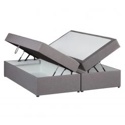 Polsterbett KiYDOO (inkl. Bettkasten) - Webstoff - Grau - 160 x 200cm - Ohne Kopfteil -Schlafzimmer Verkaufe DE 1000126689 180807 16133909 GALLERYIMAGES P000000001000126689