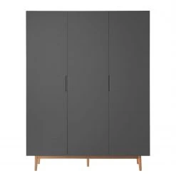 Mørteens Drehtürenschrank Lindholm - Grau / Roteiche - Breite: 154 cm -Schlafzimmer Verkaufe DE 1000127437 190401 08440900003 GALLERYIMAGES P000000001000127437
