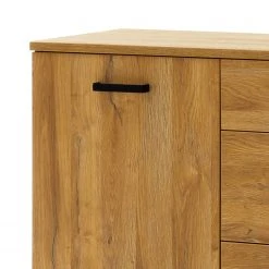 Red Living Kommode Krokby II - Eiche Grandson Dekor / Schwarz -Schlafzimmer Verkaufe DE 1000129146 200811 14093801409 DETAILS P000000001000129146