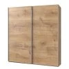 Wimex Schwebetürenschrank Easy Plus II - Plankeneiche Dekor - Höhe: 236 cm - Breite: 180 cm