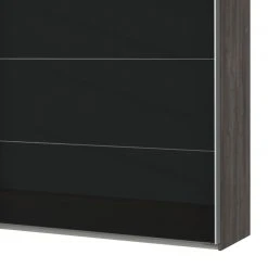 Wimex Schwebetürenschrank Easy Plus I - Schlammeiche Dekor / Glas Schwarz - Höhe: 210 cm - Breite: 180 cm -Schlafzimmer Verkaufe DE 1000130101 180912 120730231 GALLERYIMAGES P000000001000130101