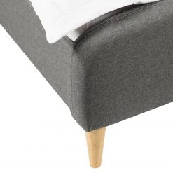 Mørteens Polsterbett Belmonte - Webstoff / Gummibaum massiv - Hellgrau -Schlafzimmer Verkaufe DE 1000131988 191031 06223900013 DETAILS P000000001000131988