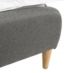 Mørteens Polsterbett Belmonte - Webstoff / Gummibaum massiv - Hellgrau -Schlafzimmer Verkaufe DE 1000131988 191031 06223900014 DETAILS P000000001000131988