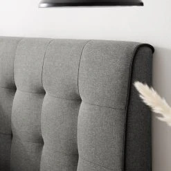 Mørteens Polsterbett Almonte - Webstoff / Gummibaum massiv - Hellgrau -Schlafzimmer Verkaufe DE 1000131989 191031 06201400009 DETAILS P000000001000131989