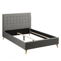 Mørteens Polsterbett Almonte - Webstoff / Gummibaum massiv - Hellgrau -Schlafzimmer Verkaufe DE 1000131989 191031 06223900020 DETAILS P000000001000131989