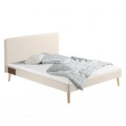 Norrwood Polsterbett Feda - Webstoff - 160 x 200cm - Beige meliert