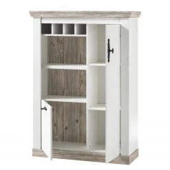 Ridgevalley Highboard Lewk III - Pinie Weiß Dekor / Pinie Dekor -Schlafzimmer Verkaufe DE 1000136092 181219 14224000101 GALLERYIMAGES P000000001000136092